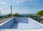 Willa 200 m2 w Šušanj, Bar z basenem, garażem i panoramicznym widokiem na morze