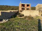 Działka i dom w budowie w Zagora, Kotor z przepięknym widokiem na morze
